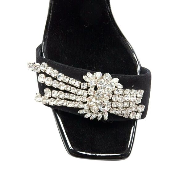 Giuseppe Zanotti 2017 Sabine Black Suede Crystal Embellished Leopard Sandal Eu39 - Picture 7 of 7